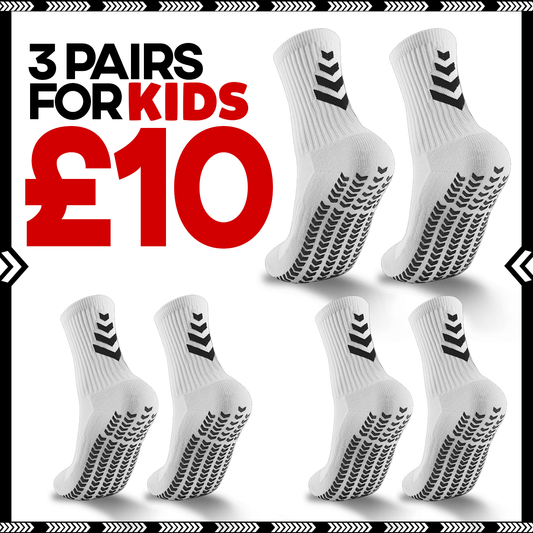 PLYA | 3 Pairs of Kids Grip Socks 2.0